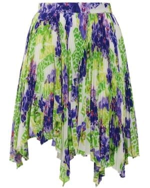 Versace Pleated Mini Skirt - Blue
