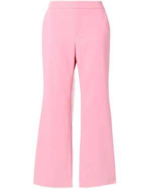 Balmain Flared Crepe Pants - Pink