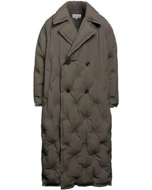 Maison Margiela Solid-Color Long-Sleeve Coat - Grey