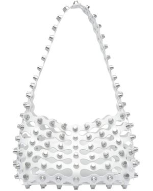 Alexander Wang Studded Shoulder Bag - White