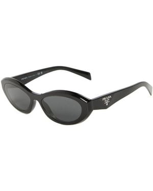 Prada Lightweight Full-Rim Oval Sunglasses - White