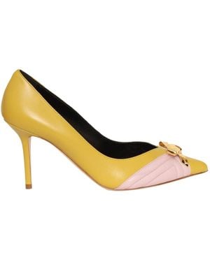Elisabetta Franchi Bow Detail High Heels - Metallic