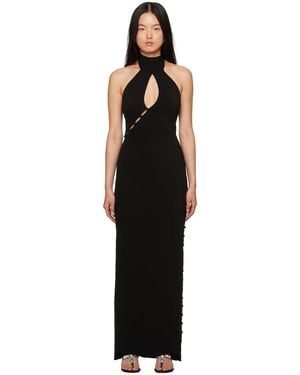 Magda Butrym Button Maxi Dress - Black