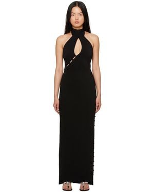 Magda Butrym Button Maxi Dress - Black