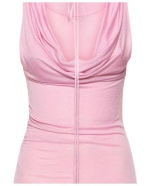 Blumarine Jersey Sablé Top - Pink