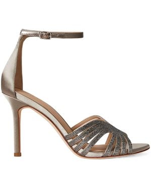 Ralph Lauren Allie High-Heeled Sandals - White