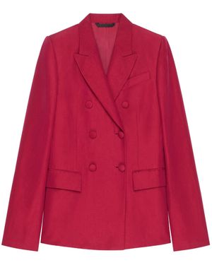 Givenchy Double Breasted Jacket - Red