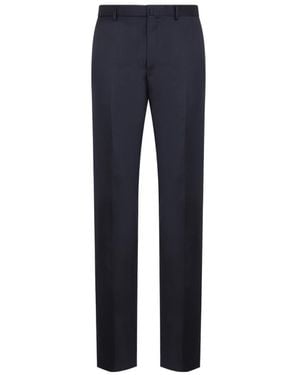 Lanvin Pressed Crease Tailored Trousers - Blue