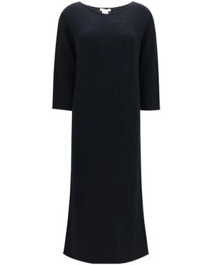 The Row Oreste Long-Sleeve Midi Dress - Black