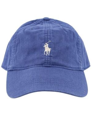 Polo Ralph Lauren Logo Embroidered Baseball Cap - Blue