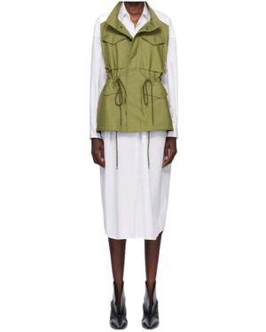 Junya Watanabe Shirt Midi Dress - Green