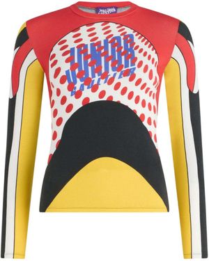 Jean Paul Gaultier Long-Sleeves Body Map Top - Multicolour