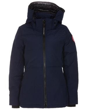 Canada Goose Chelsea Front-Zip Hooded Parka - Blue