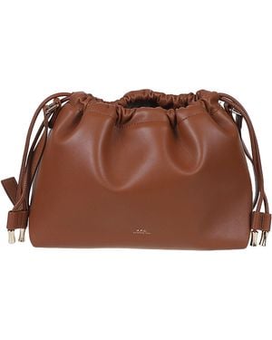 A.P.C. Ninon Shoulder Bag - Brown