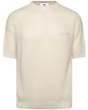 Amiri Crochet T-Shirt - White