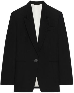 Givenchy Boxy Single Beasted Jacket - Black