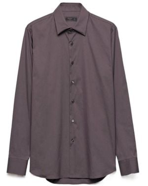 Prada Stretch Cotton Shirt - Purple