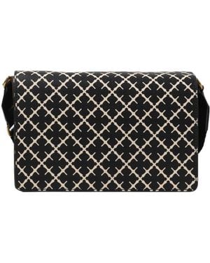 By Malene Birger Signature Pattern Messenger Bag - Black
