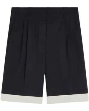 Semicouture Straight-Leg Shorts - Black