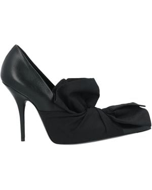 Balenciaga Plain Colour Court - Black