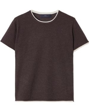arch4 Selcombe Knitted T-Shirt - Brown