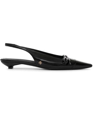Anine Bing Zoey Slingback Court Shoes - Black