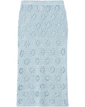 Calle Del Mar Midi Skirt - Blue