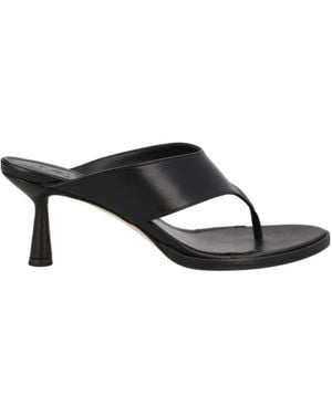 Aeyde Olenna Thong Sandals - Black