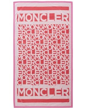 Moncler Logo Beach Towel - Red