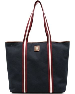 Bally Striped-Panel Tote Bag - Black