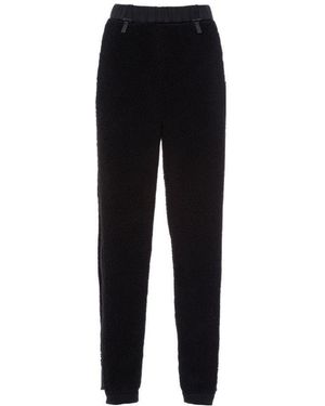 Prada Fleece And Recycled Technical Fabric Sweatpants - Black