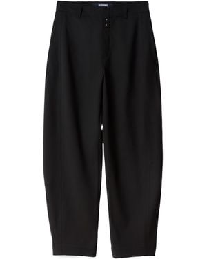 Jacquemus Casual Trousers With Belt Loops - Black