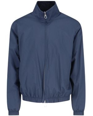 Loro Piana Lp Zipped Bomber Jacket - Blue