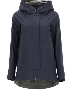 Herno Hooded Rain Jacket - Blue