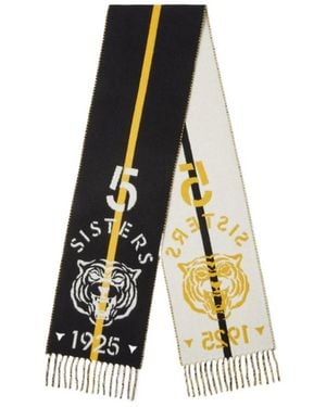Fendi And Wool And Cashmere 5 Sisters Scarf - White