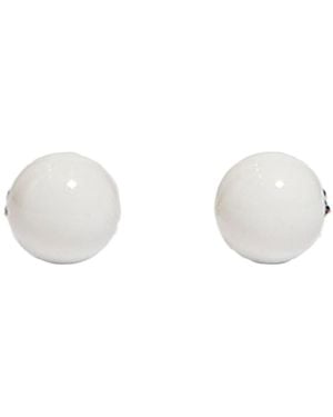 Dries Van Noten Earnail Earrings - White