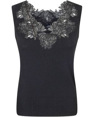 Ermanno Scervino Lace Tank Top - Black