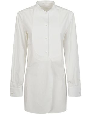 The Row Evette Long-Sleeve Shirt - White