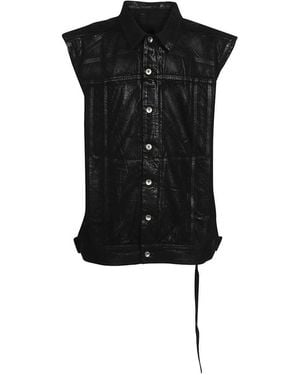 Rick Owens Button-Up Gilet - Black