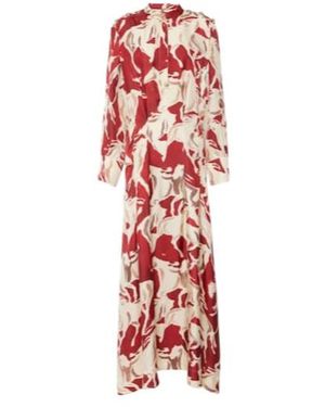 Altuzarra Felicia Printed Silk Maxi Dress - Red
