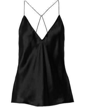 Nili Lotan Emile Silk-Charmeuse Camisole - Black