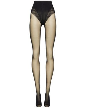 Wolford Pure 10 Sheer Tights - White