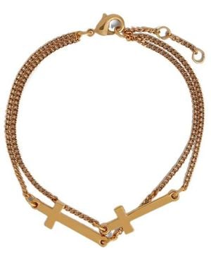 DSquared² Double Cross Bracelet - Metallic