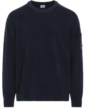 C.P. Company Long-Sleeved Crewneck Jumper - Blue