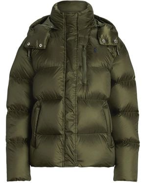 Polo Ralph Lauren Water-Repellent Quilted Down Jacket - Green