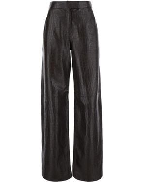 FEDERICA TOSI Hidden-Closure Casual Trousers - Black