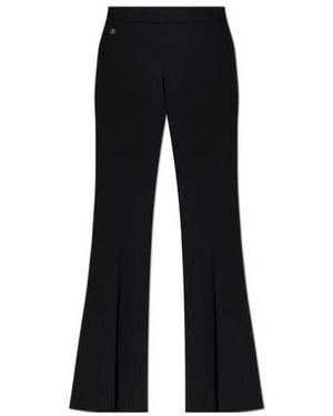 DSquared² Logo-Plaque Pleated Trousers - Black