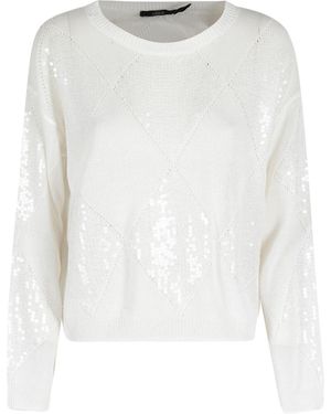 Seventy Embellished Sweater - White