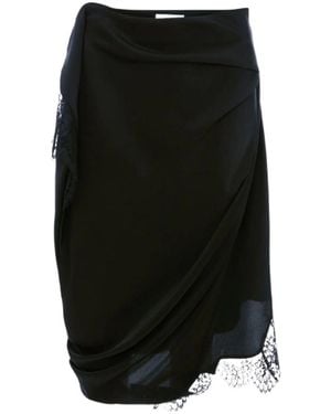 JW Anderson Lace-Trim Slip Skirt - Black