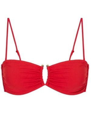Nili Lotan Embellished Bikini Top - Red